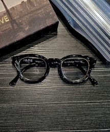 HÉLÈVE | HÉLÈVE Saint-Honoré ブラックマーブル グレー15%の度付きカラーレンズへ換装
 (メガネ)