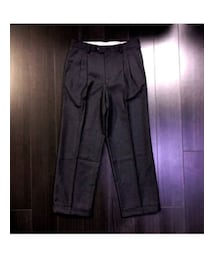 comero | comero ウールフランネル 2プリーツスラックス ダブル裾仕上げ vintage 80's clothierにて購入(スラックス)