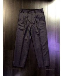 BERNARD ZINS | BERNARD ZINS 2インプリーツ キャバルリーツイル ウールスラックス gray(スラックス)