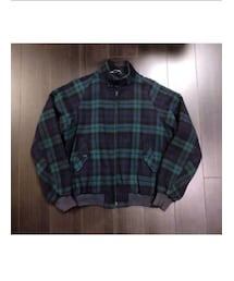 BARACUTA | BARACUTA G9 80-90’ｓAEROジップ ウールハリントンジャケット ブラックウォッチ USED(ブルゾン)