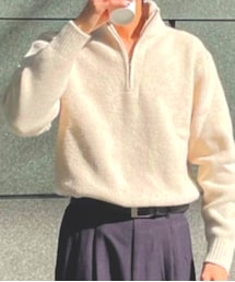 UNIQLO | スフレヤーン　ハーフジップセーター(ニット/セーター)