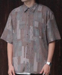 古着(総柄シアーシャツ) | 総柄シアーシャツ(シャツ/ブラウス)