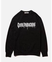 COOTIE PRODUCTIONS | COOTIE / Print Crewneck L/S Sweatshirt-1 -Black-(スウェット)
