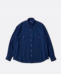PORTER CLASSIC | ROLL UP LINEN SHIRT(シャツ/ブラウス)