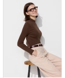 UNIQLO | リブハイネックT(ニット/セーター)