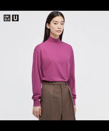 UNIQLO | ヒートテックコットンモックネックT（長袖）(トップス)