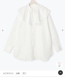 Melan Cleuge | ラッフルつけ襟ブラウス(シャツ/ブラウス)