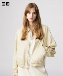 UNIQLO U | ジップアップショートブルゾン XXL(ブルゾン)