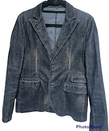 rehacer | コーデュロイジャケット size.L 色褪せ着色加工を施してあります。(テーラードジャケット)