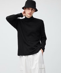 GU | ソフトコットンタートルネックT(長袖)(Tシャツ/カットソー)