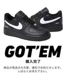Supreme × NIKE | シュプリーム × ナイキ エアフォース1 ロー "ブラック/ホワイト" (25FW ウィーク4) ・29cm(スニーカー)