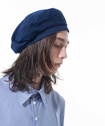s'yte | COTTON/LINEN BUTCHER CLOTH BERET(ハンチング/ベレー帽)