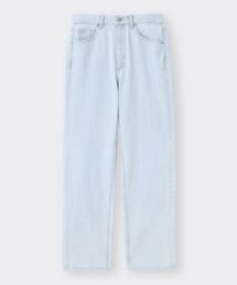GU | ハイウエストストレートジーンズ sサイズ(デニムパンツ)