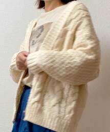 Samansa Mos2 blue | カーディガン/ボレロ