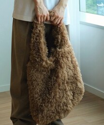 GU | ファーリートートバック/カラーBROWN/商品番号355884(トートバッグ)