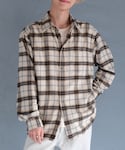 UNIQLO(ユニクロ)のフランネルシャツ/チェック/カラーnatural/サイズL/商品番号470189