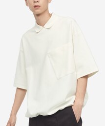 H&M | オーバサイズフィットドローストリングトップス(ポロシャツ)
