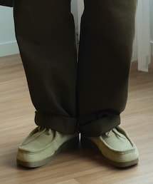 GU | リアルレザーモカシンシューズ/サイズ25.0cm/カラーBEIGE/商品番号347372(モカシン/デッキシューズ)