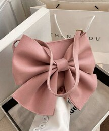 SHEIN | リボンデコレーションスクエアバッグ(ショルダーバッグ)