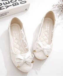 Mimirie | リボンレースフラットパンプス(パンプス)