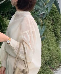 GU | シアーボリュームスリーブブラウス(シャツ/ブラウス)