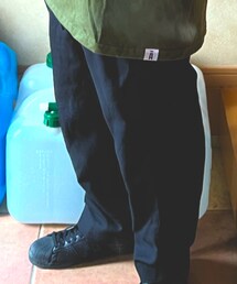 EASY TO WEAR "WOVEN CLOTH RAP PANTS(BLACK)" | チノパンツ