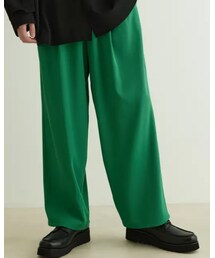 JUNRED | シルキードレープワイドパンツ(パンツ)