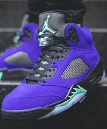 NIKE | AIR JORDAN 5 RETRO “ALTERNATE GRAPE” GRAPE ICE/BLACK-CLEAR-NEW EMERALD(スニーカー)