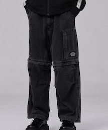 GU | GU×UNDERCOVER denim convertible wide cargo pants(デニムパンツ)