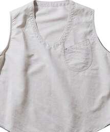 PORTER CLASSIC | “BELLE EPOQUE” LINEN PULLOVER VEST WHITE(ベスト)