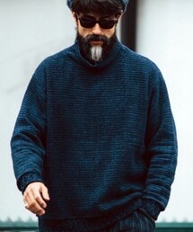 PORTER CLASSIC | BEATNIK KENDO KNIT -Black- size L(トップス)