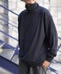 COMOLI | COMOLI / ウール天竺長袖タートルネック(トップス)