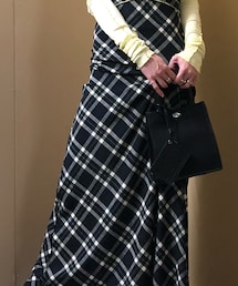 DIESEL | レディース ドレス ホルターネック マキシワンピース チェック柄(ワンピース)