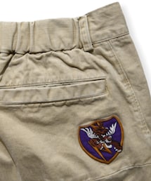 masterkey | 【masterkey 】×【GO!DON】 CHINO-TIGER size-1.2 made in Japan🇯🇵 上品さとアメカジの無骨さを合わせた9分丈のワイドシルエットのチノパン。 デニムの聖地、岡山県児島にて 打ち込みの良い高密度の生地を長時間のストーンウォッシュによりVintageの様な雰囲気を再現。2022年の干支でもある虎がGO!DONタッチのグラフィックで鎮座。(チノパンツ)
