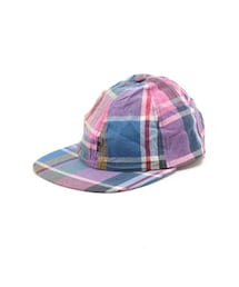 melple | マドラスチェックキャップ made in Japan🇯🇵 本場インド産のマドラスチェックを手染め後に旧織機で時間を掛けて織り上げた伝統を感じる仕上がり。melple で人気の6パネルのスベニールCAPです。 フロントにはHula柄刺繍、右後ろにはハワイ州旗の刺繍+mp三角ピス付き。(キャップ)