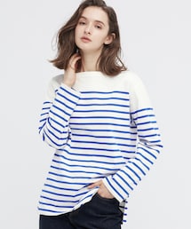 UNIQLO | ボーダーオーバーサイズT(Tシャツ/カットソー)