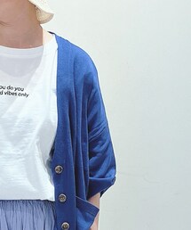 Samansa Mos2 blue | カーディガン/ボレロ