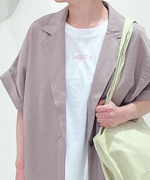 Samansa Mos2 blue | Tシャツ/カットソー