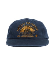 HELLO SUNRISE | ＜HELLO SUNRISE＞ ウォッシュド ロゴ 6パネル キャップ(キャップ)