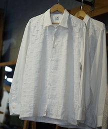 PERIOD FEATURES | MESH BRAIDED COTTON SHIRT(シャツ/ブラウス)
