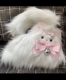 no brand | 猫ちゃんファーバッグ(ハンドバッグ)