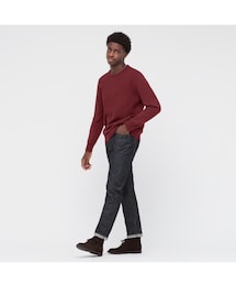 UNIQLO | ウォッシャブルストレッチミラノリブクールネックセーター(M)(ニット/セーター)