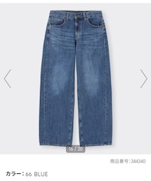 GU | ローライズバギージーンズ / S(デニムパンツ)