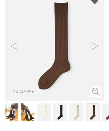 靴下屋 | 毛混薄手リブハイソックス(ソックス/靴下)