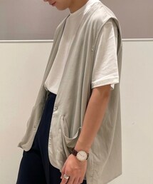 SENSE OF PLACE by URBAN RESEARCH | リネンレーヨンベスト(ベスト)