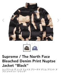 Supreme | Supreme / The North Face Bleached Denim Print Nuptse Jacket(ダウンジャケット/コート)