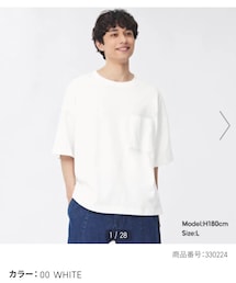 GU | GU ワイドフィットT(5分袖)(Tシャツ/カットソー)