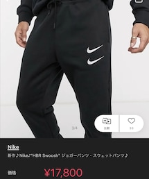 NIKE | NIKE NSW SWOOSH PANTS / S ブラック(スウェットパンツ)