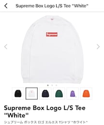 Supreme | Supreme Box Logo L/S Tee "White"(Tシャツ/カットソー)