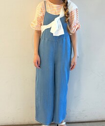 Samansa Mos2 blue | オールインワン・サロペット